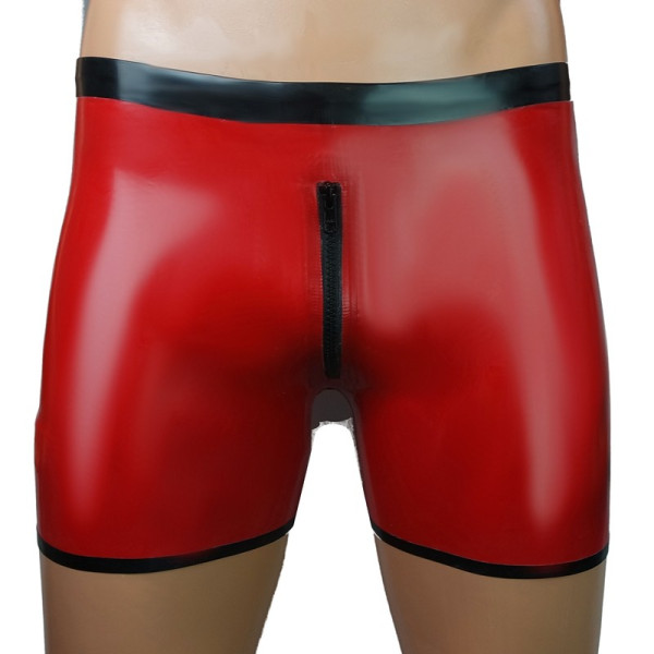 Backless zip shorts